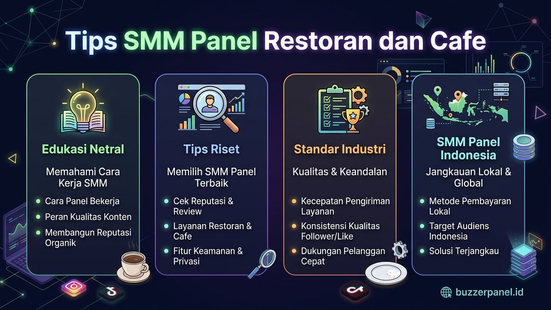 Smm Panel Untuk Restoran Dan Cafe infografis tips