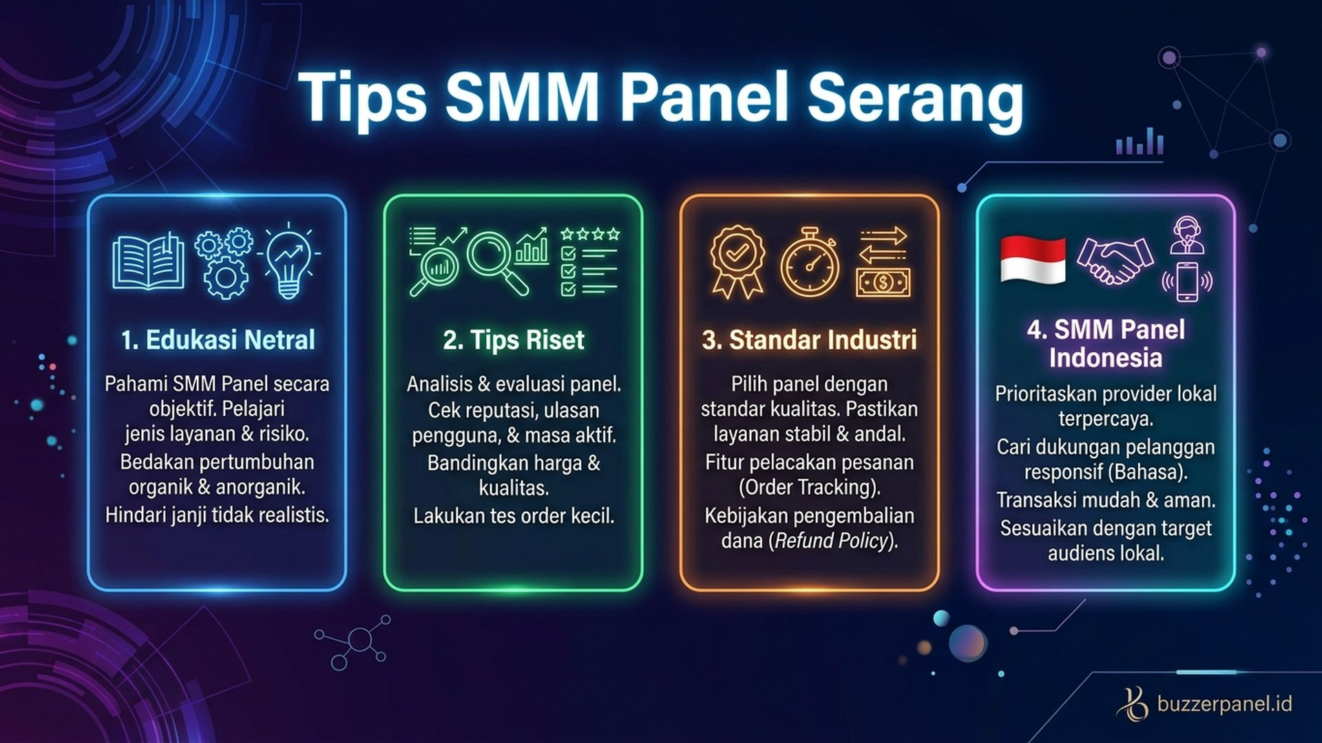 Smm Panel Serang - Tips Evaluasi | Buzzerpanel.id Smm Panel Serang infografis tips