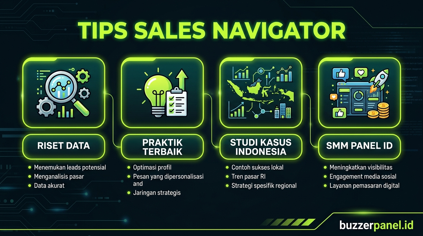 Infografik tips Linkedin Sales Navigator