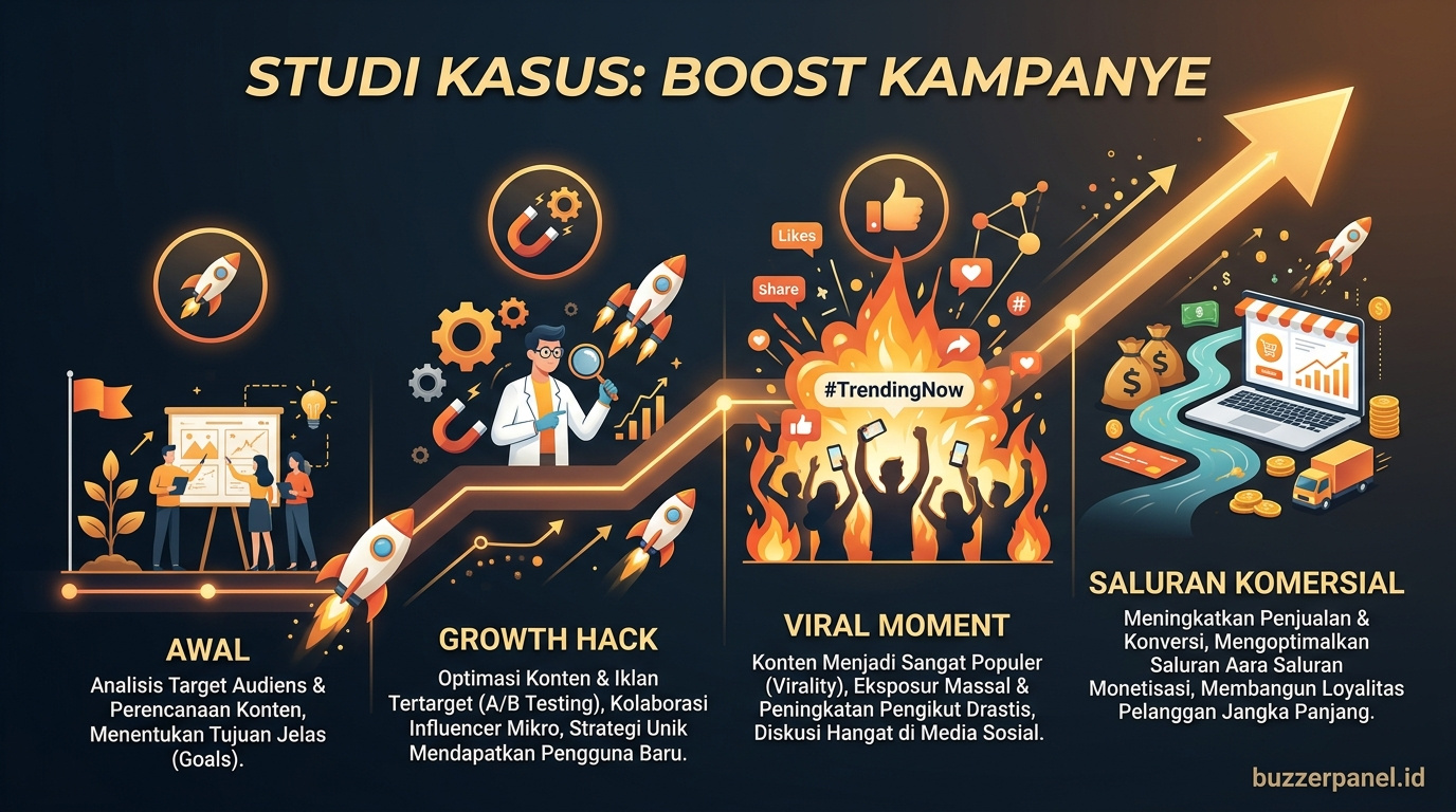 Timeline Cara Pesan Boost Konten Kampanye 2026 Timeline storytelling Cara Pesan Boost Konten Kampanye 2026
