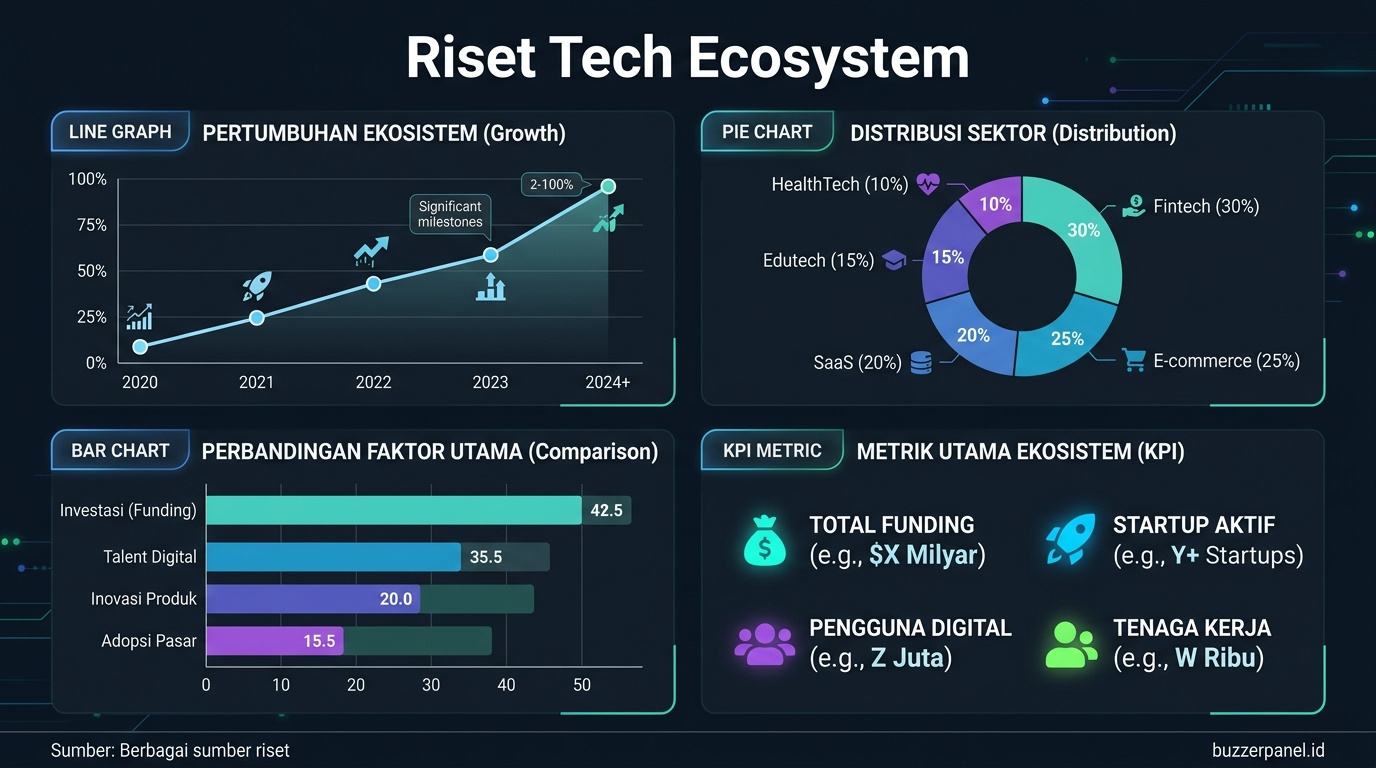 Data visualization Prediksi Indonesia Tech Ecosystem 2026