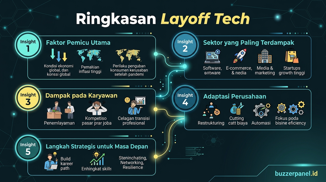 Ringkasan insight Prediksi Layoff Tech Indonesia 2026