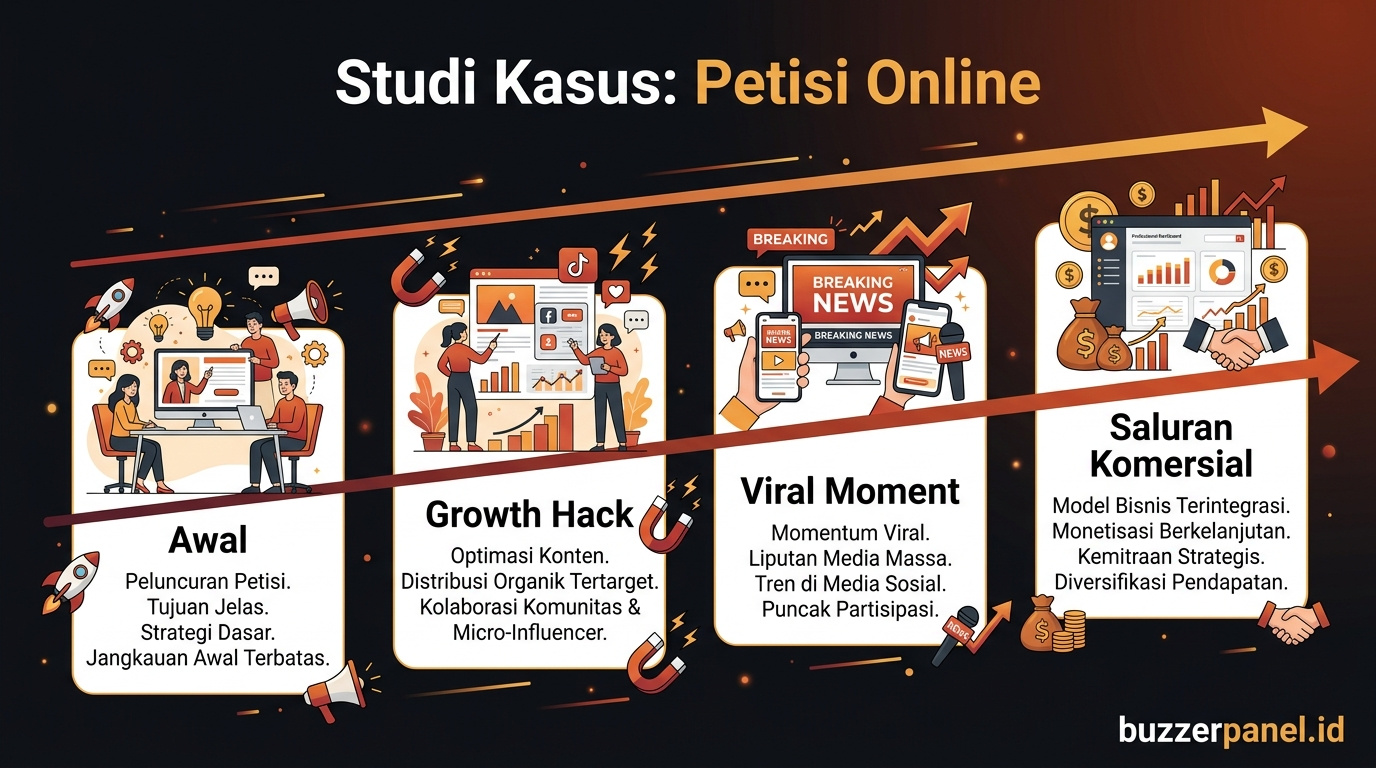 Timeline Studi Kasus Petisi Online Viral 2026 Timeline storytelling Studi Kasus Petisi Online Viral 2026