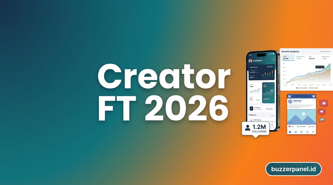 Ilustrasi Cara Jadi Content Creator Full Time 2026 - Creator FT BuzzerPanel