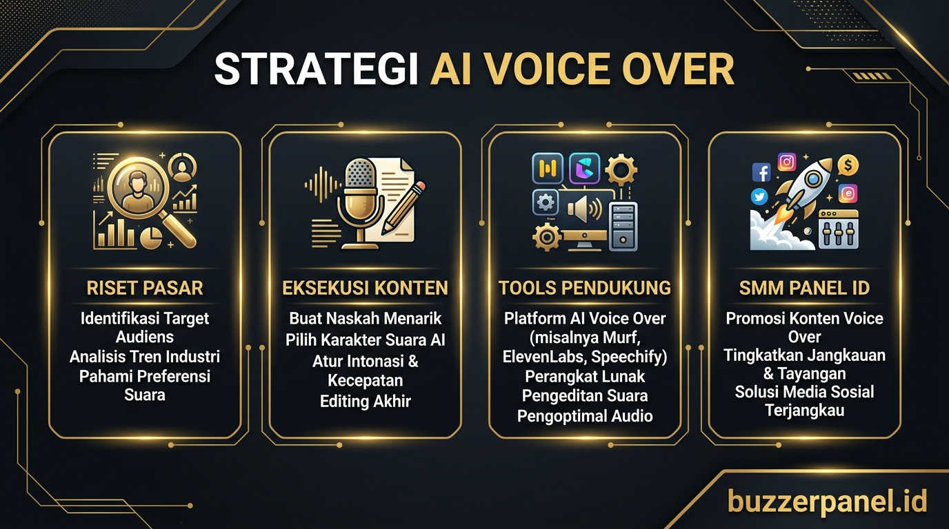 Strategi Ai Tools Voice Over Creator 2026 Infografik strategi Ai Tools Voice Over Creator 2026 - AI Voice Over