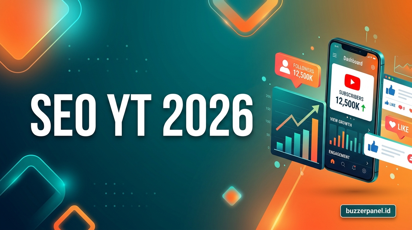 Ilustrasi Seo Youtube Cara Ranking 2026 - SEO YT BuzzerPanel