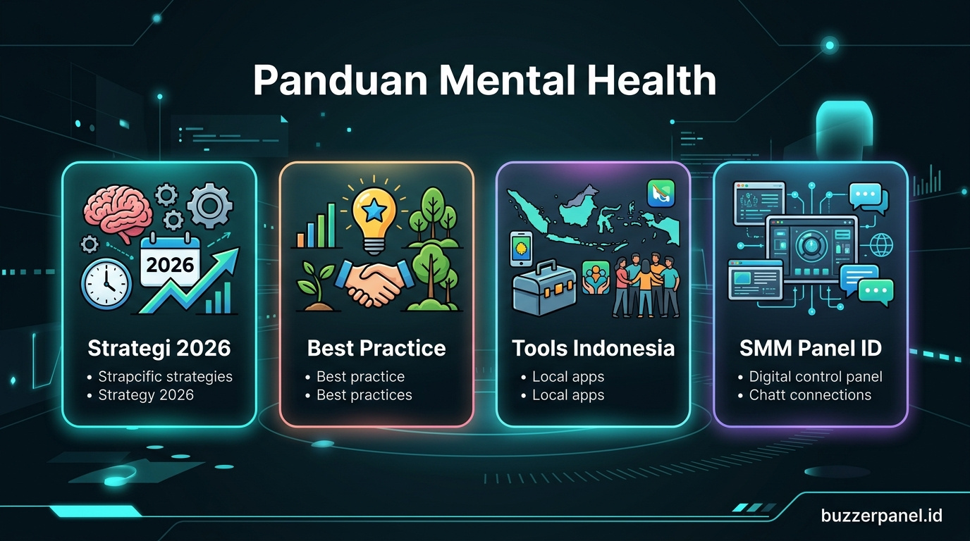 Tips Mental Health Creator 2026 Infografik tips Mental Health Creator 2026 - panduan Mental Health
