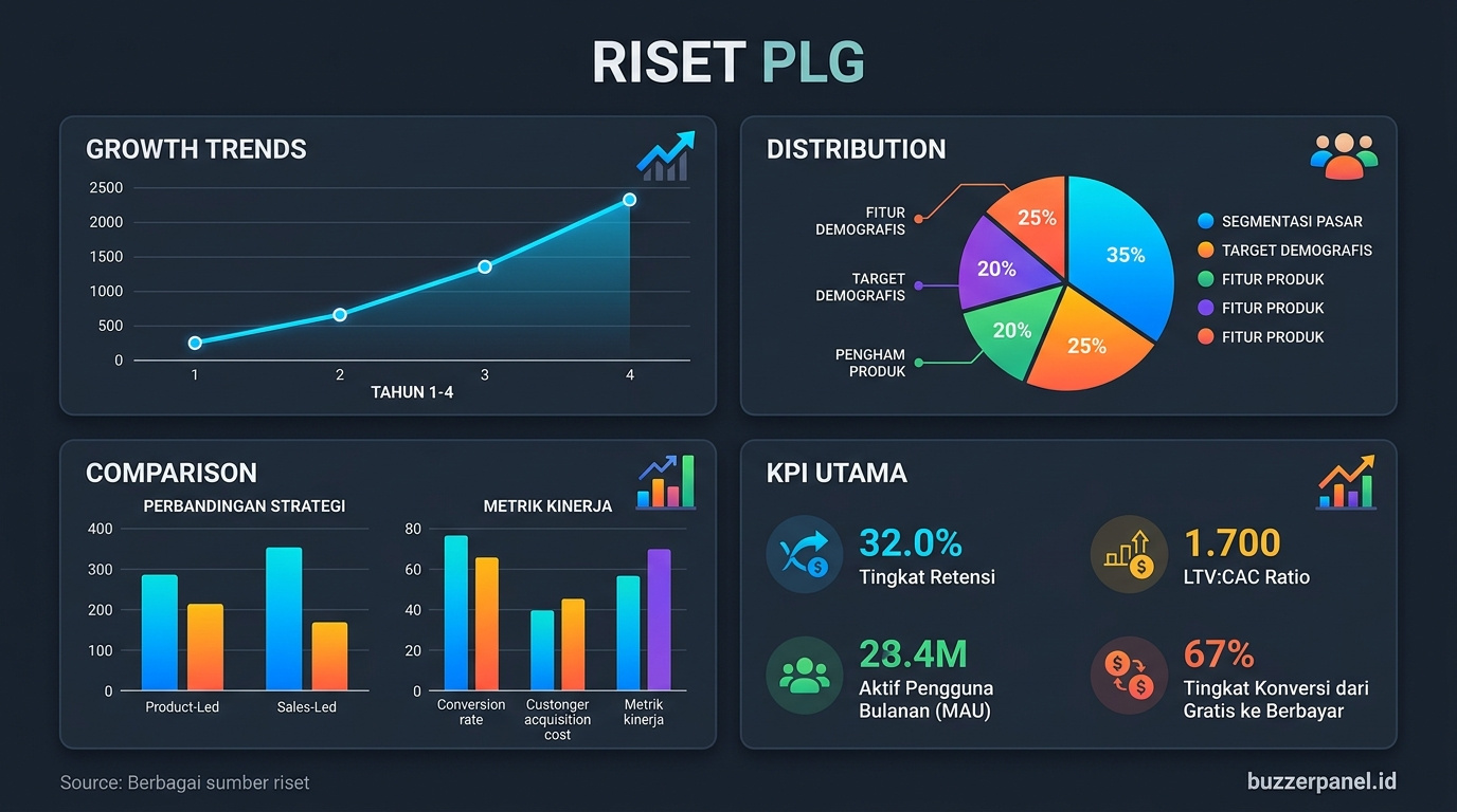 Data visualization Tren Product Led Growth Indonesia 2026