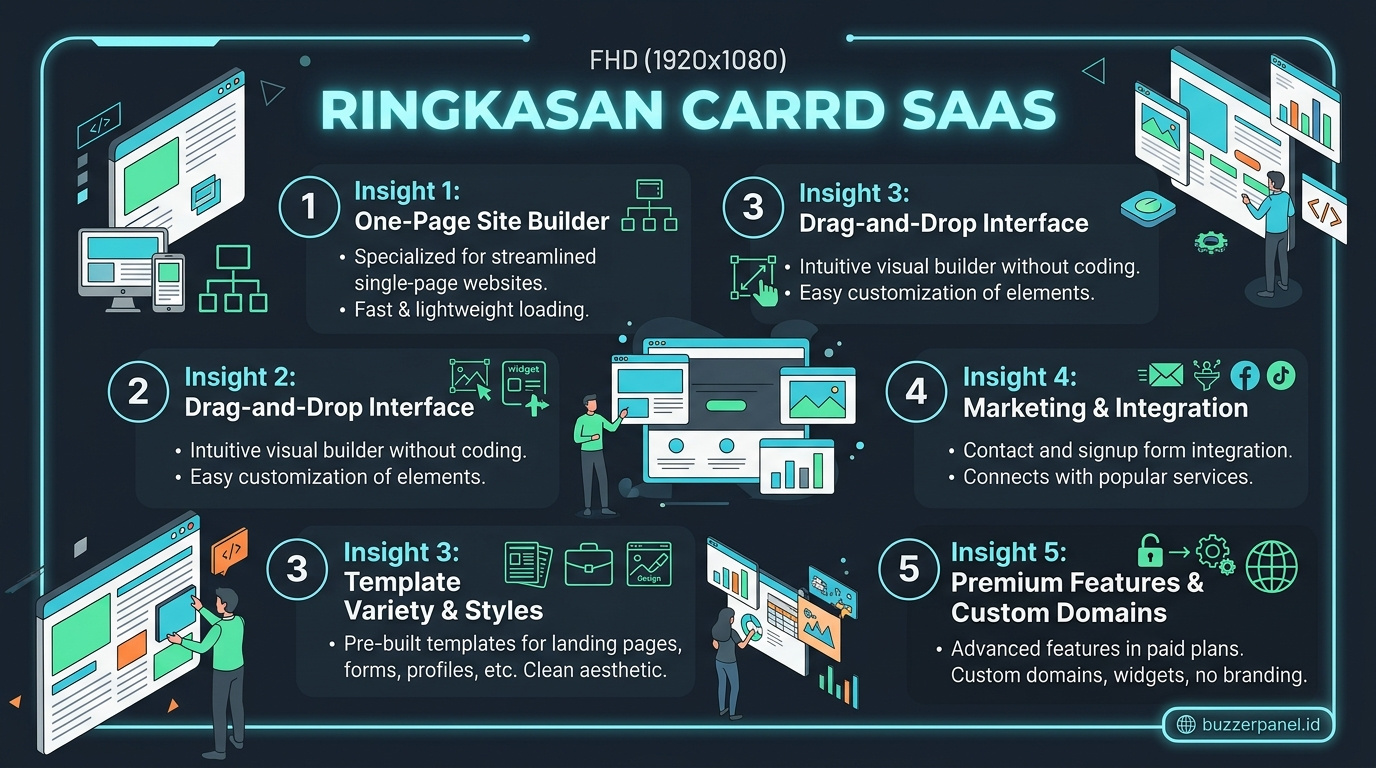 Ringkasan insight Landing Page Carrd Saas 2026
