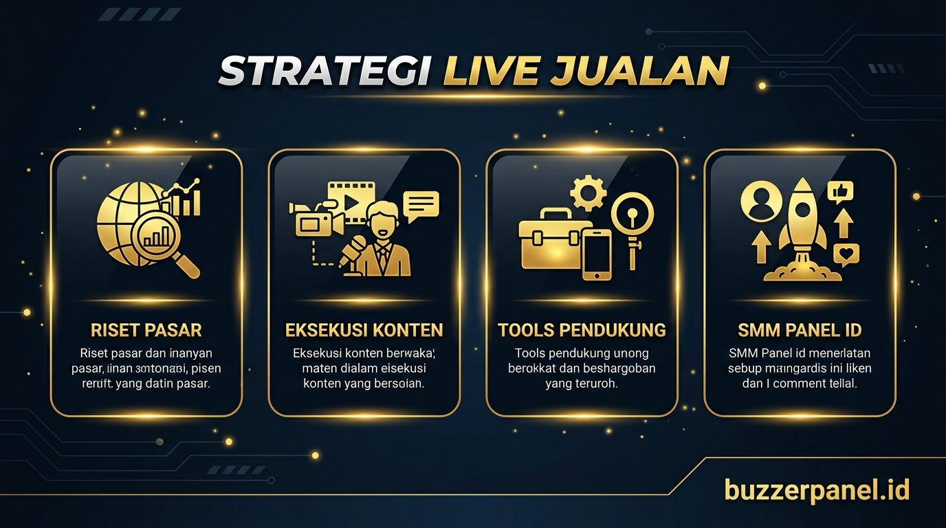 Strategi Live Streaming Jualan Brand 2026 Infografik strategi Live Streaming Jualan Brand 2026 - Live Jualan
