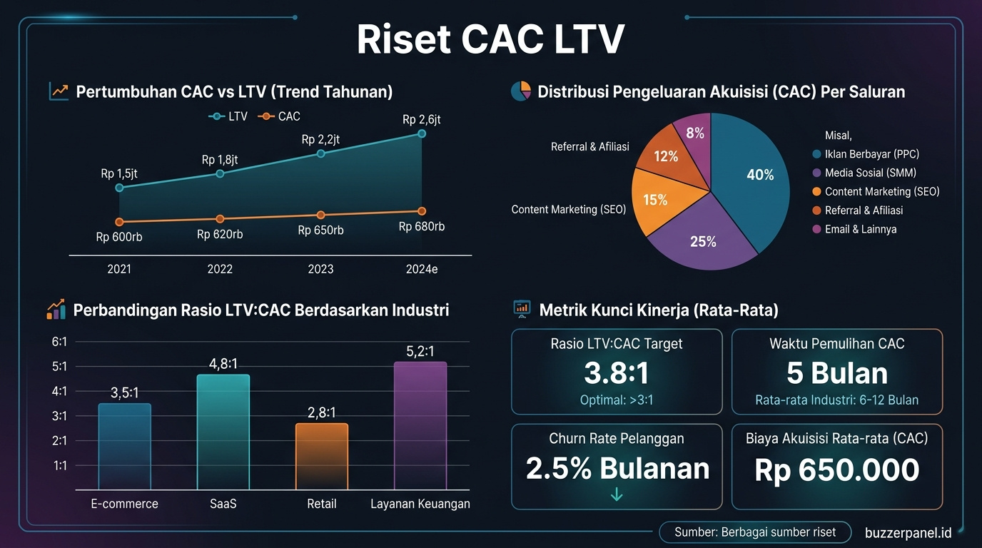 Data visualization Riset Cac Ltv Startup Indonesia 2026