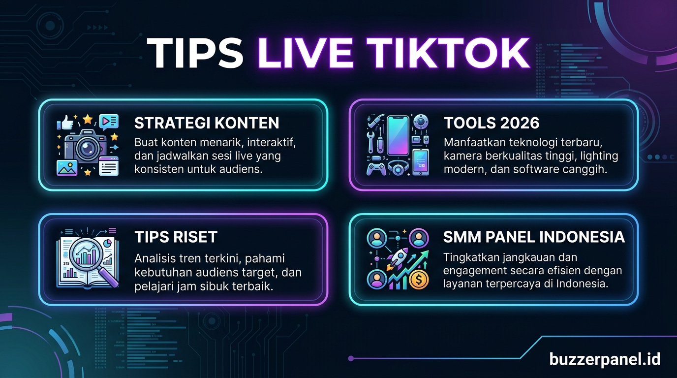 Format TikTok Live untuk niche beauty dan skincare dengan audience tertarget