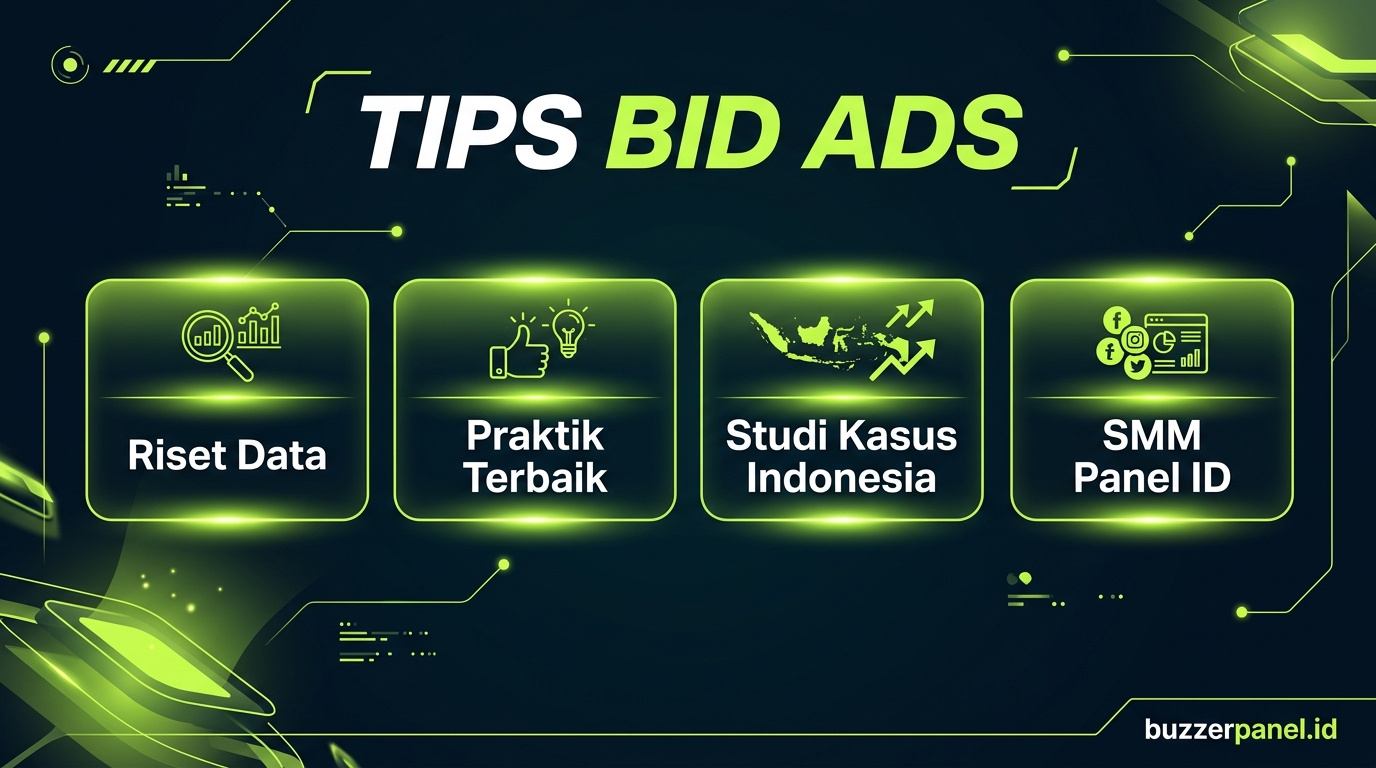 Infografik tips Optimasi Bid Ads Manager