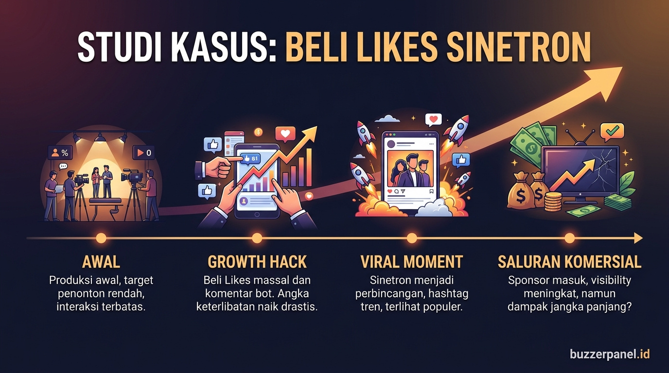 Timeline storytelling Beli Likes Ig Pemain Sinetron 2026