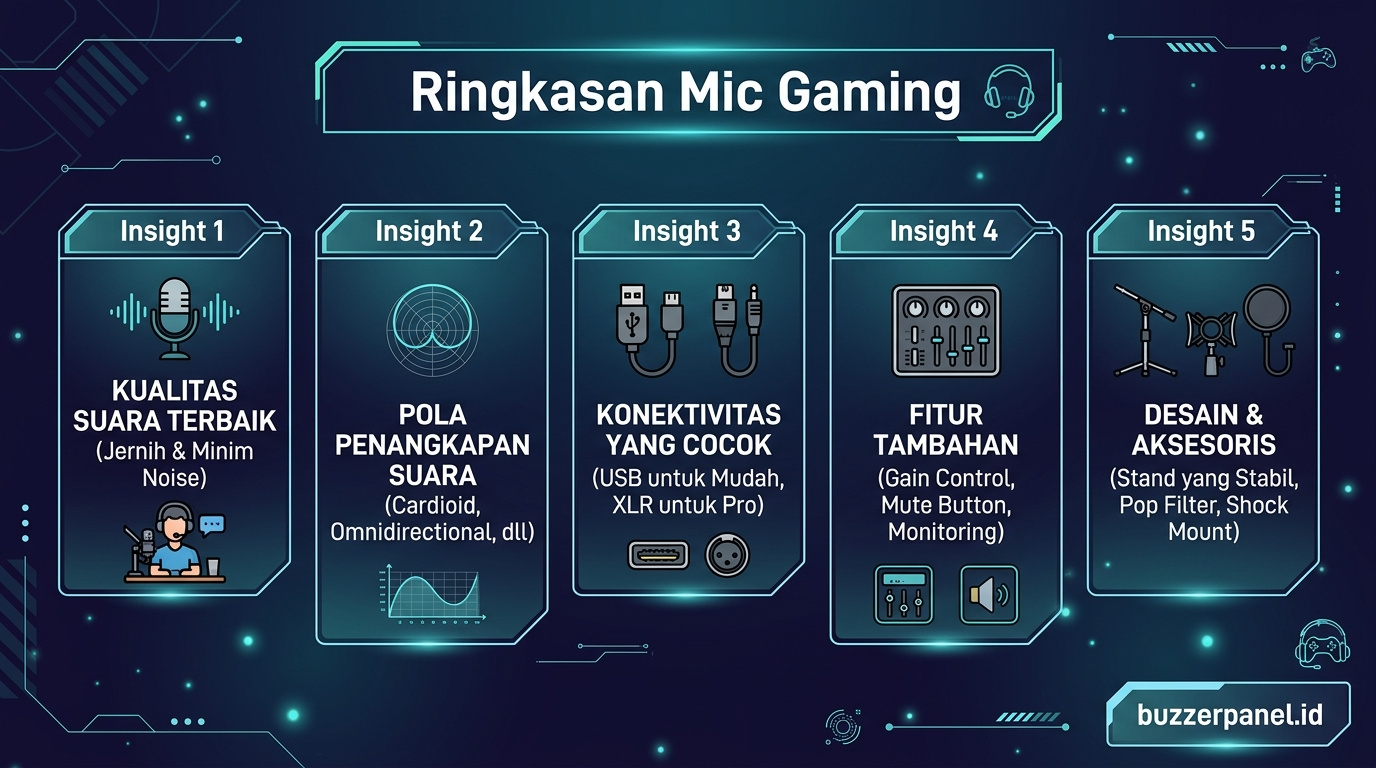 Ringkasan Setting Microphone Podcast Gaming 2026 Ringkasan insight Setting Microphone Podcast Gaming 2026