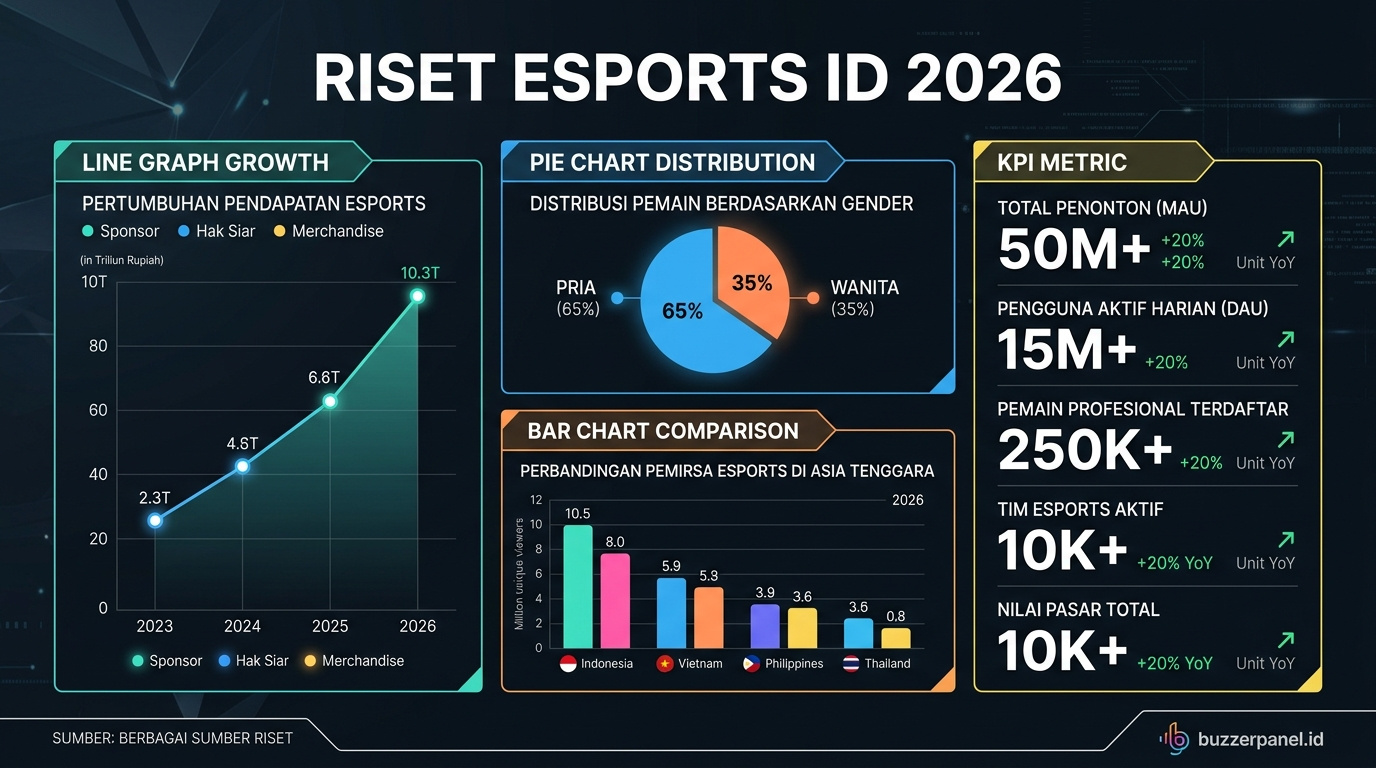 Data visualization Tren Esports Indonesia Mlbb Ff Valorant 2026