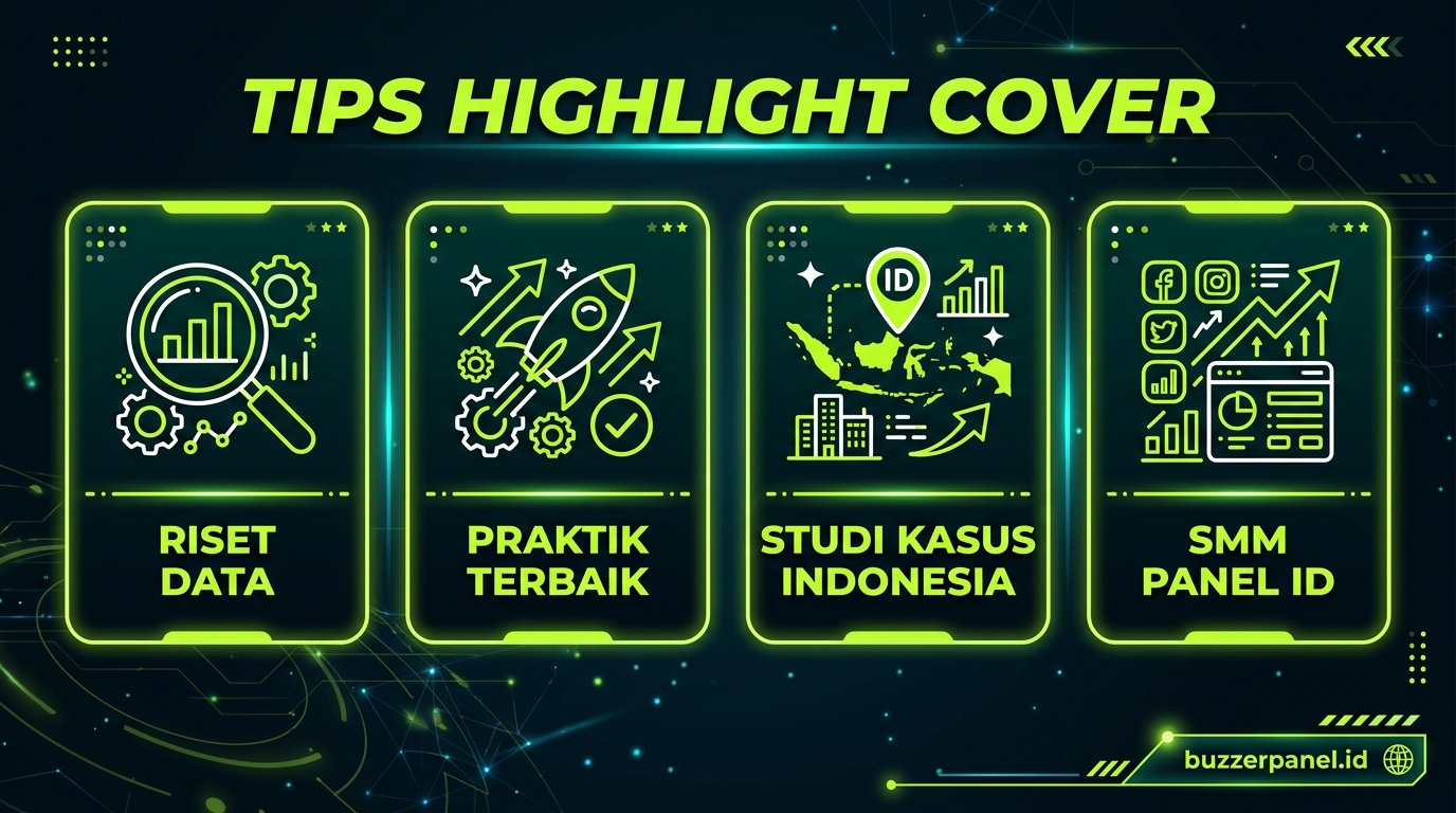 Infografik tips Design Highlight Cover Instagram