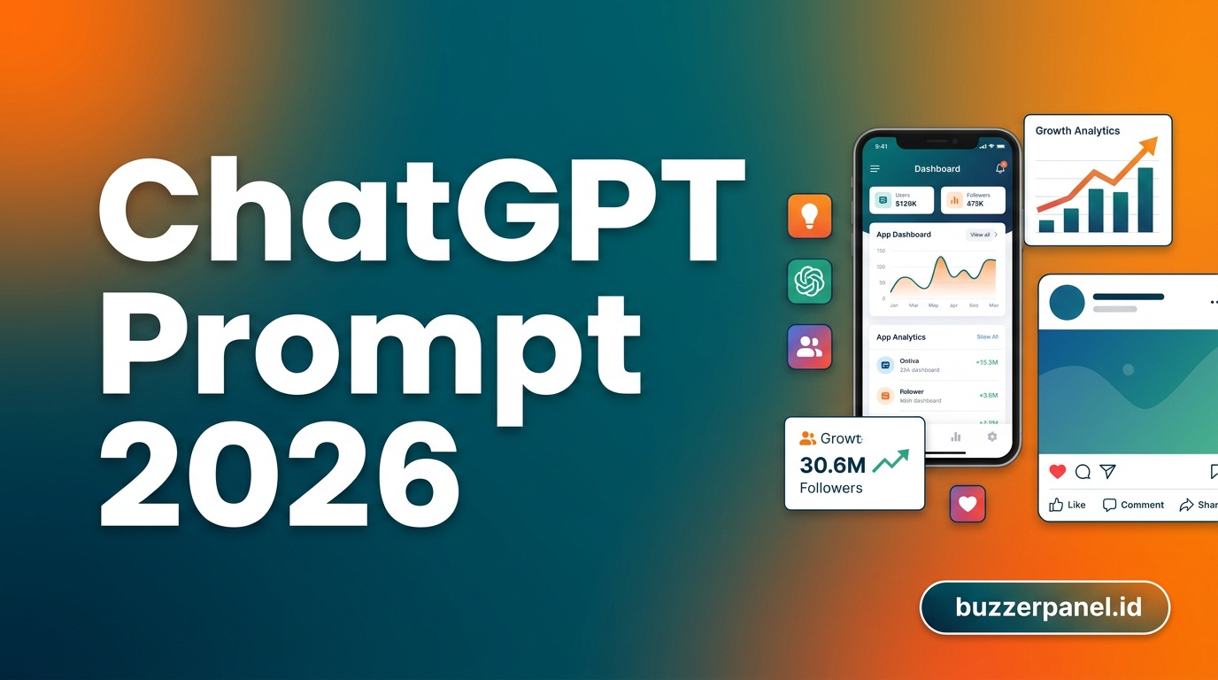 Ilustrasi Chatgpt Prompt Creator Sosmed 2026 - ChatGPT Prompt BuzzerPanel
