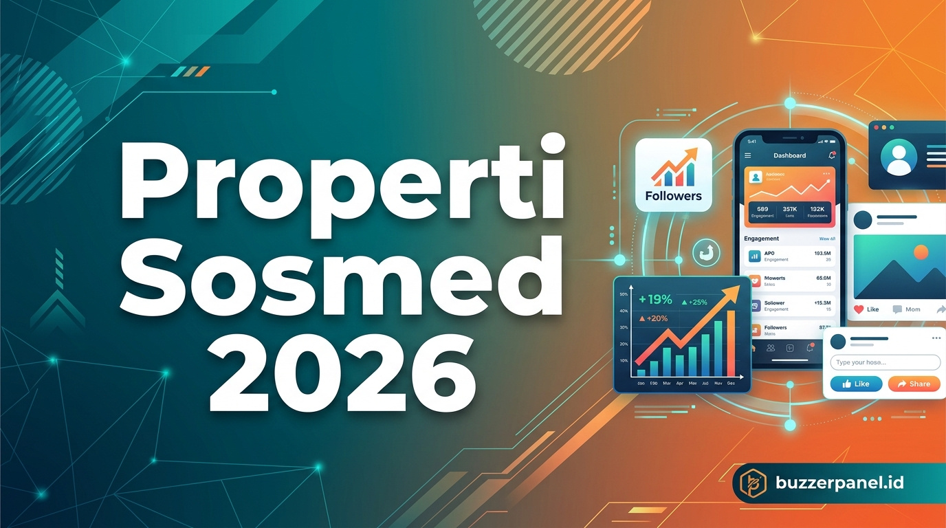 Ilustrasi Promosi Properti Sosmed Indonesia 2026 - Properti Sosmed BuzzerPanel