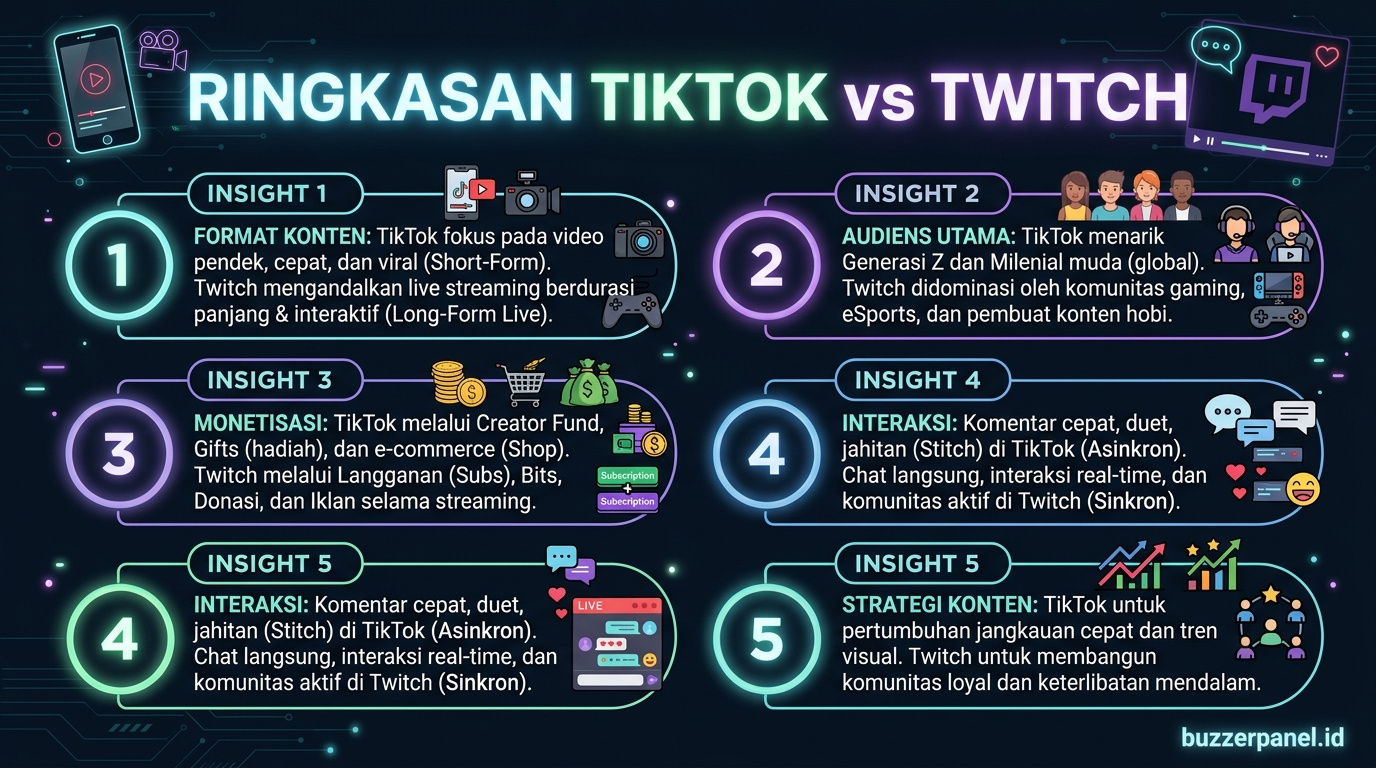 Ringkasan Game Streaming Tiktok Vs Twitch 2026 Ringkasan insight Game Streaming Tiktok Vs Twitch 2026