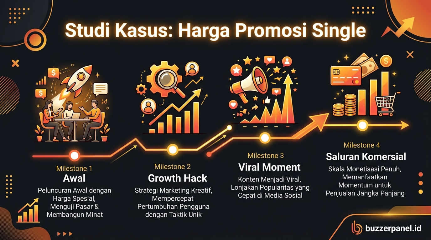 Timeline storytelling Harga Jasa Promosi Single Musisi 2026