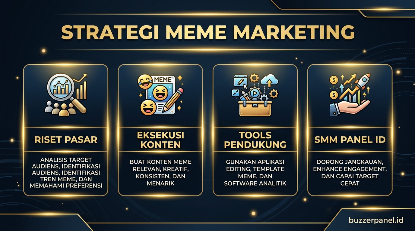Infografik strategi Meme Marketing Viral 2026 - Meme Marketing