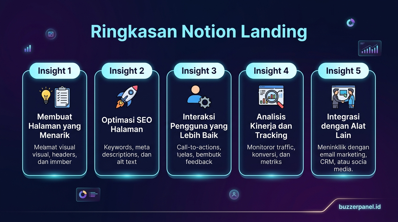 Ringkasan insight Notion Landing Page Founder 2026