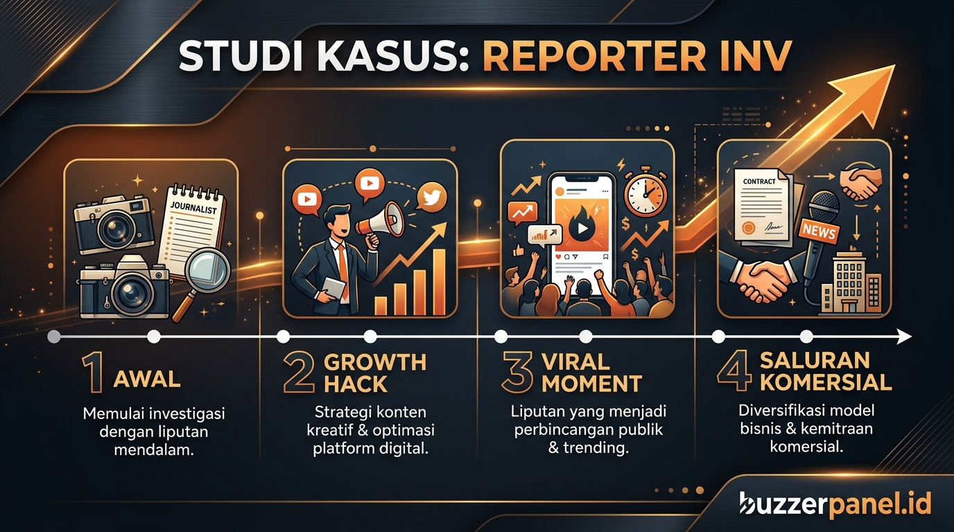 Timeline Promosi Akun Reporter Investigatif 2026 Timeline storytelling Promosi Akun Reporter Investigatif 2026