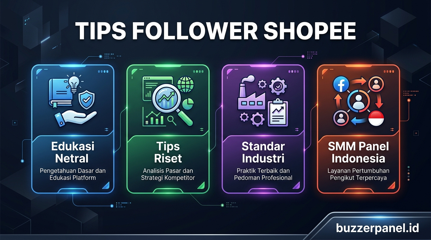 Follower Shopee - Tips Evaluasi | Buzzerpanel.id Follower Shopee infografis tips evaluasi