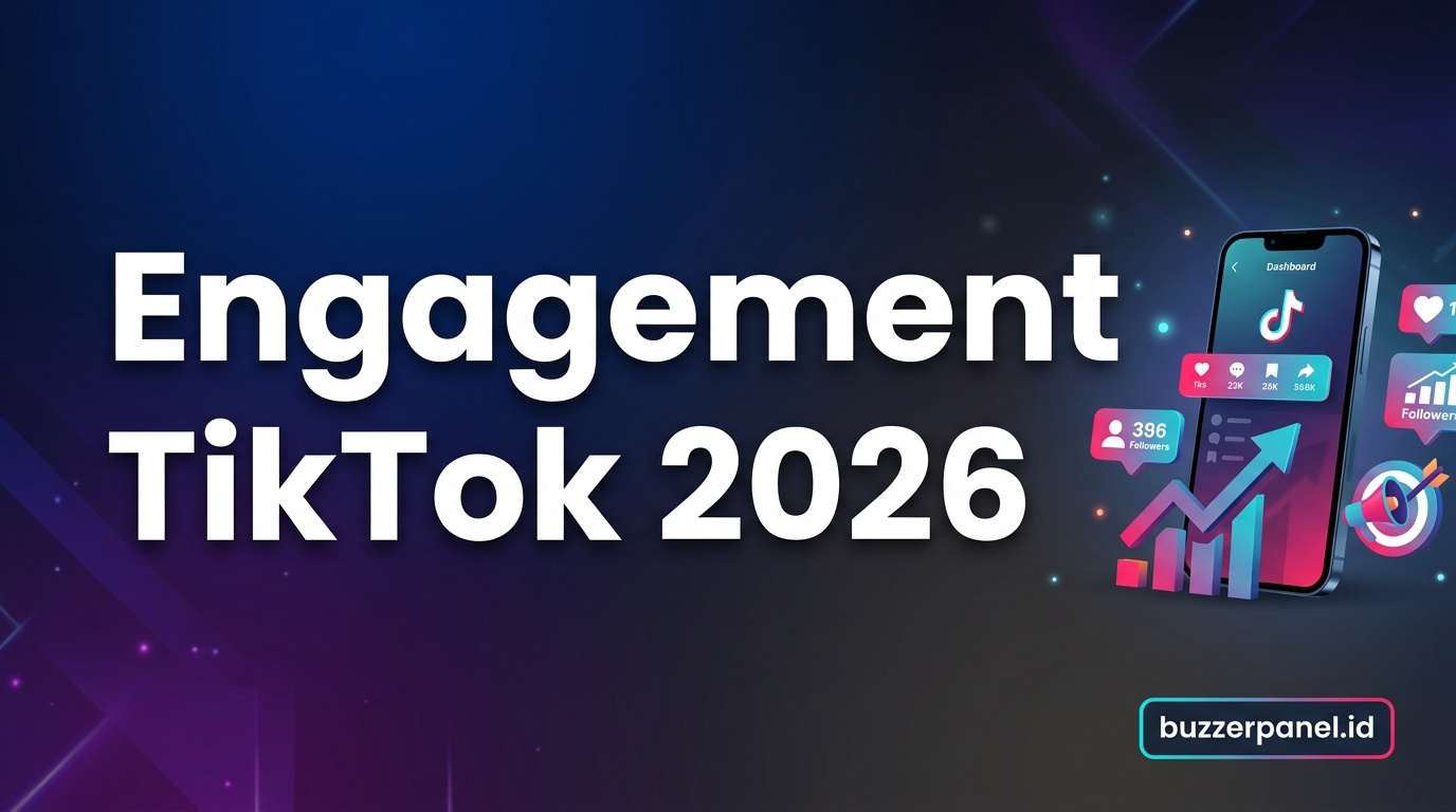 Cara Naikin Engagement TikTok Organik 2026 | Buzzerpanel.id Cara naikin engagement TikTok organik 2026