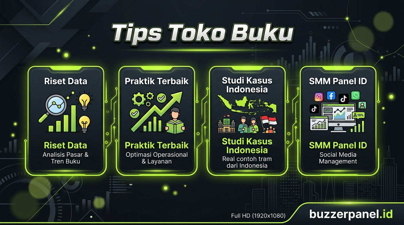 Infografik tips Promosi Toko Buku Online Sosmed