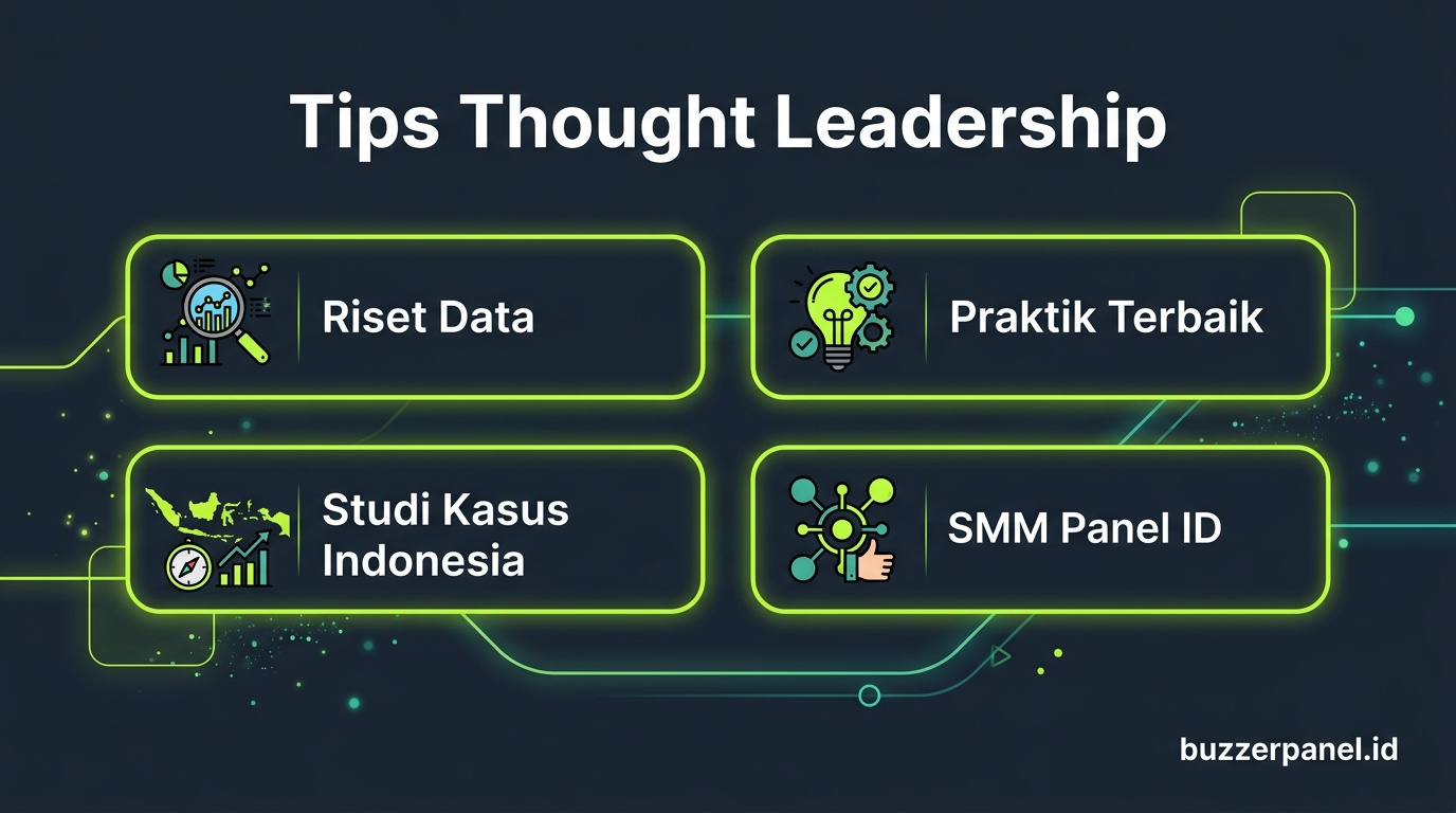 Infografik tips Thought Leadership Linkedin