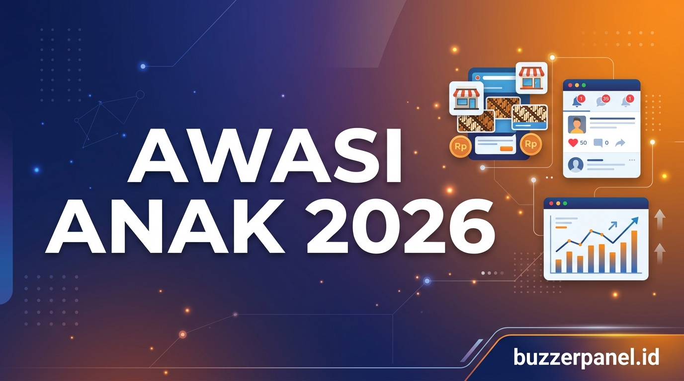 Orang Tua Awasi Sosmed Anak 2026 - Awasi Anak Ilustrasi Orang Tua Awasi Sosmed Anak 2026 - Awasi Anak BuzzerPanel Indonesia