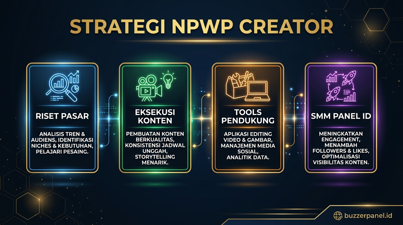 Strategi Bisnis Legal Npwp Creator 2026 Infografik strategi Bisnis Legal Npwp Creator 2026 - NPWP Creator