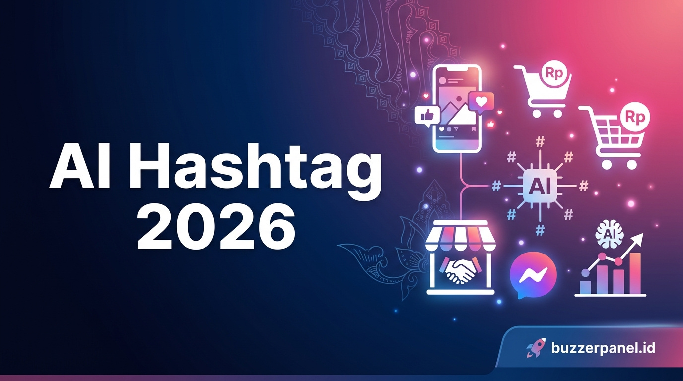 Ilustrasi Ai Tools Hashtag Recommender 2026 - AI Hashtag