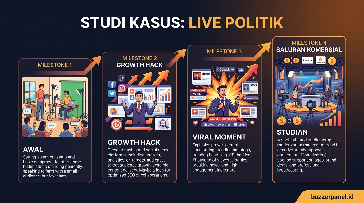Timeline Live Streaming Diskusi Politik Viral 2026 Timeline storytelling Live Streaming Diskusi Politik Viral 2026
