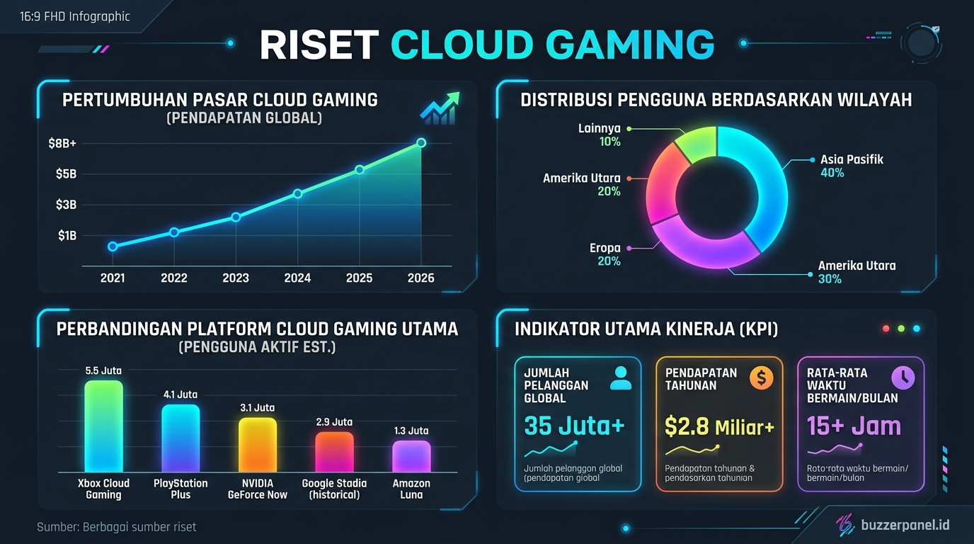 Data visualization Prediksi Cloud Gaming Indonesia 2026