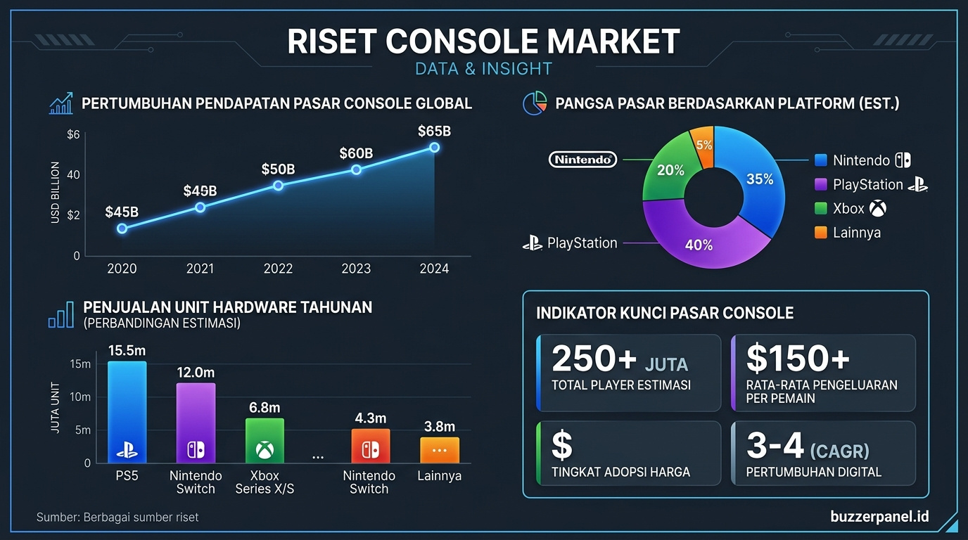 Data visualization Prediksi Pasar Console Ps5 Xbox 2026