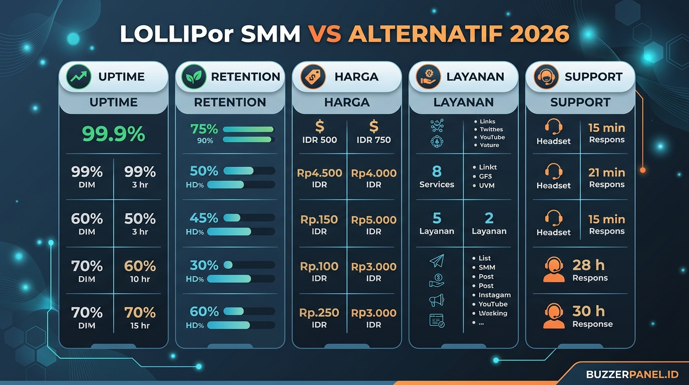 Compare Lollipop Smm Panel alternatif 2026