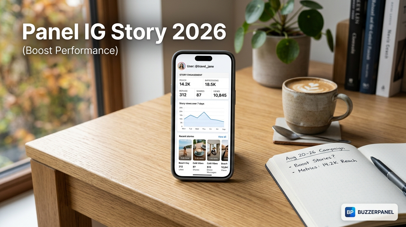 Panduan Panel Instagram Story Views 2026 di BuzzerPanel
