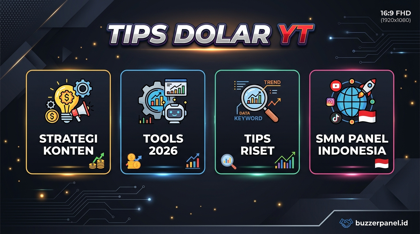 Infografik analisis cara dapat dolar dari youtube indonesia 2026