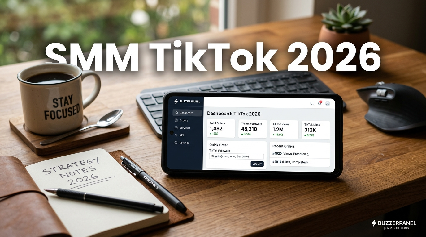 Smm Tiktok 2026 - Hero Panduan Smm Tiktok 2026 di BuzzerPanel Indonesia
