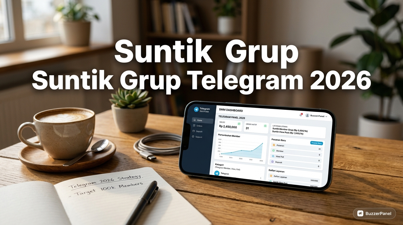 Panduan Suntik Grup Telegram 2026 di BuzzerPanel Indonesia