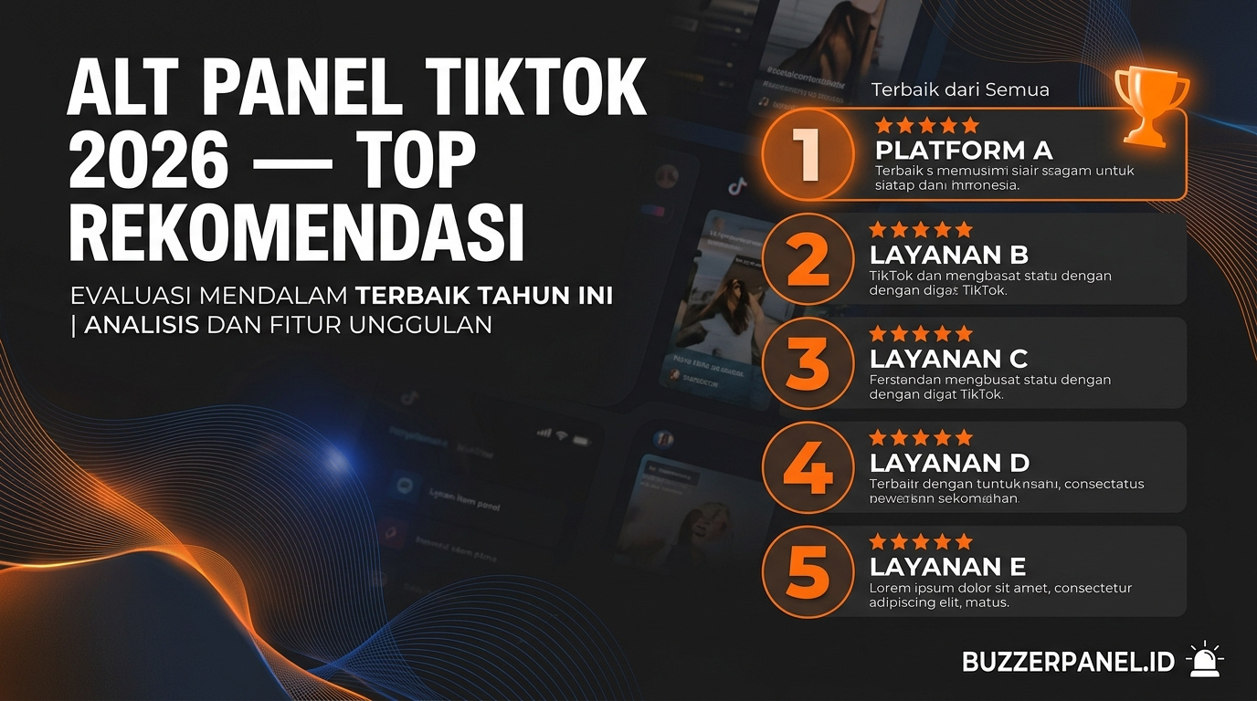 Panduan Alternatif Panel Tiktok 2026 di BuzzerPanel Indonesia