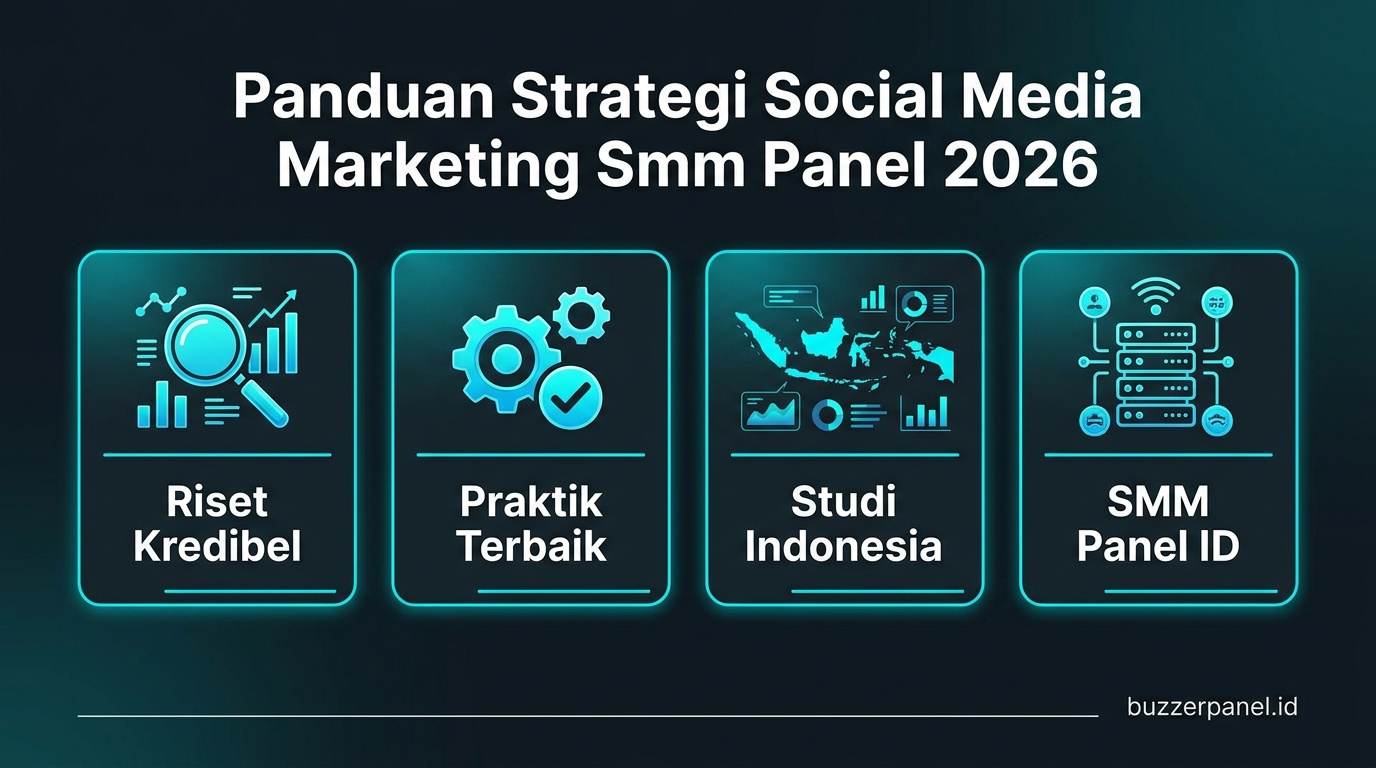 Infografik analisis strategi social media marketing smm panel 2026