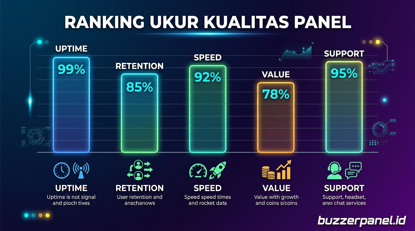Infografik analisis Cara Ukur Kualitas Panel Smm 2026