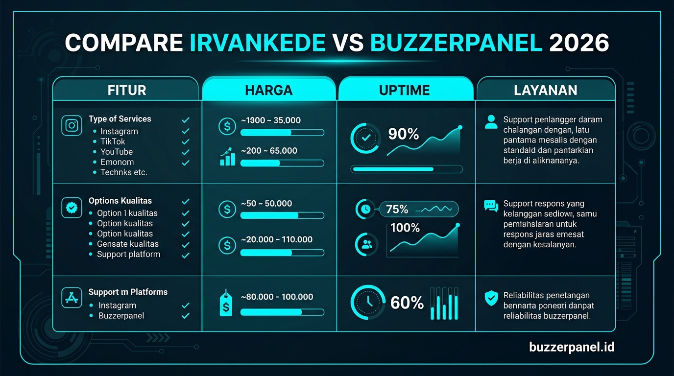 Compare Irvankede Vs Buzzerpanel 2026 Infografik compare Irvankede Vs Buzzerpanel 2026