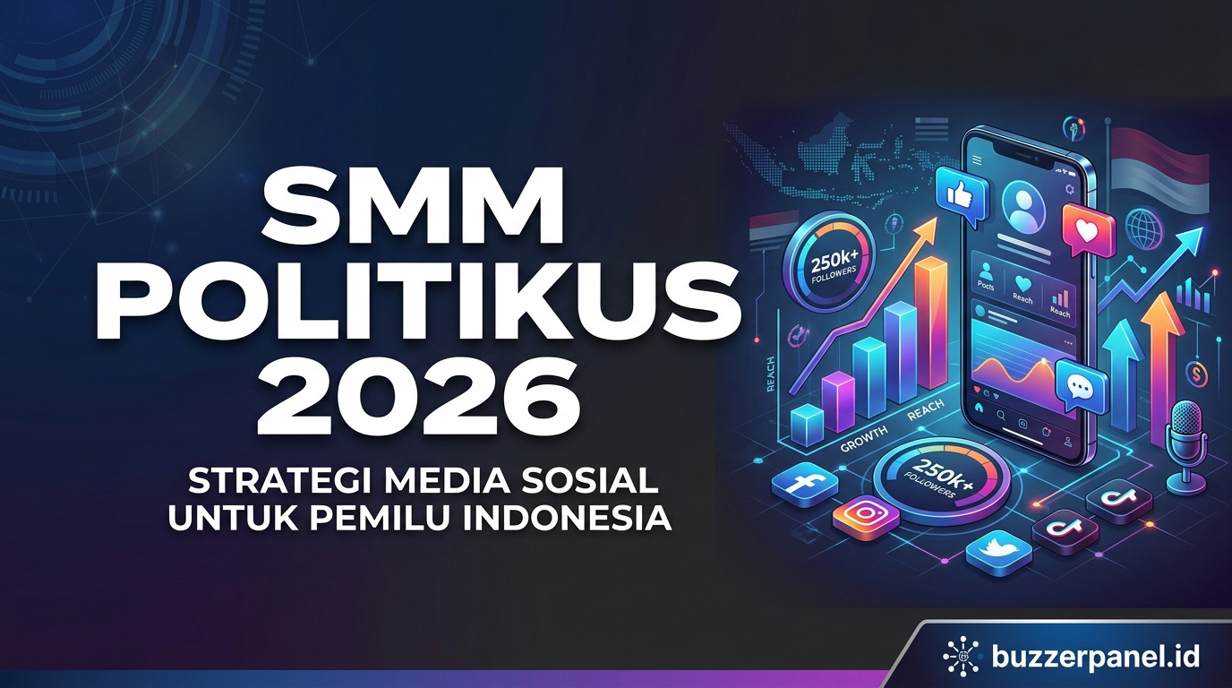 Panduan smm panel untuk politikus pemilu 2026 di BuzzerPanel Indonesia