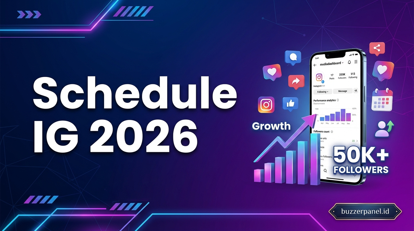 Panduan tools schedule post instagram 2026 di BuzzerPanel Indonesia