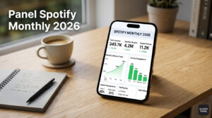 Panel Spotify Monthly Listeners 2026 — Metrik Utama